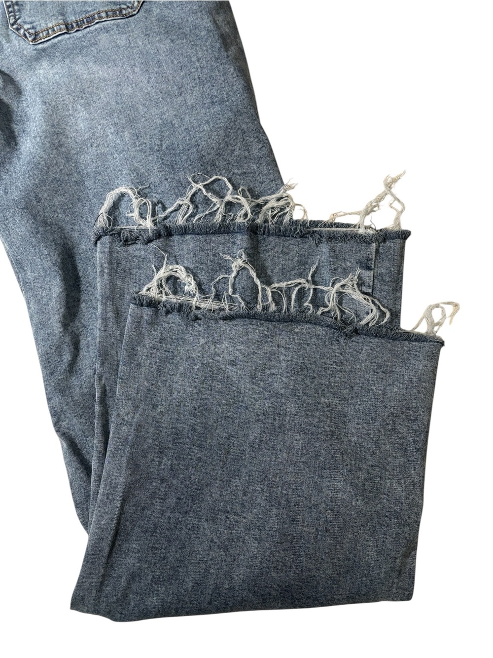 Kut from the Kloth Meg Wide Leg Jeans Size 2 High Rise Raw Hem Lyocell Stretch - Picture 10 of 15